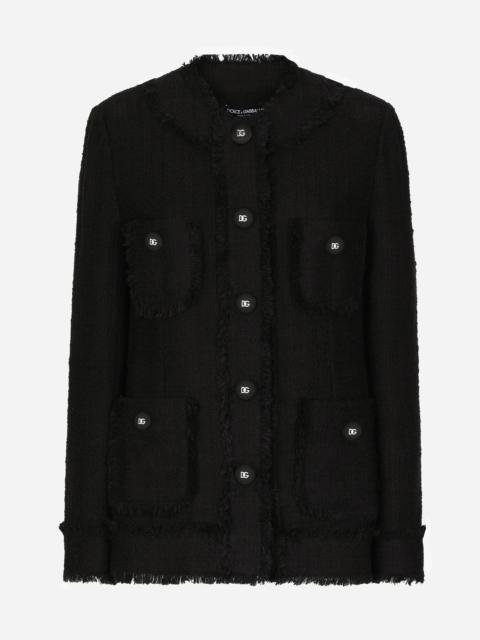 Dolce & Gabbana Single-breasted tweed jacket