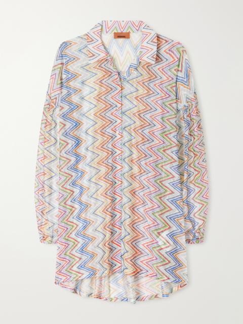 Missoni Striped Mesh Knitted Shirt
