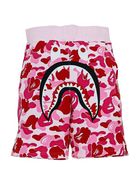 A BATHING APE® Big ABC Camo Shark Sweat Shorts "Pink Camo" 4E7LJDTQ