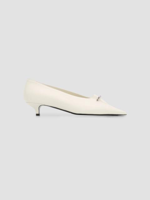 TOTEME Women's Sharp 35MM Pierced Leather Pumps - Off White