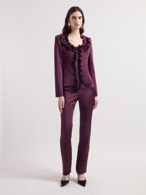 NINA RICCI Burgundy Cady Jacket