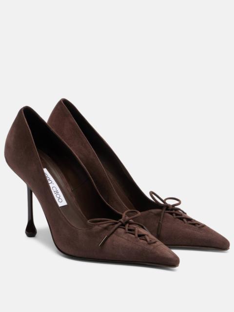 JIMMY CHOO Scarlett 95 suede pumps