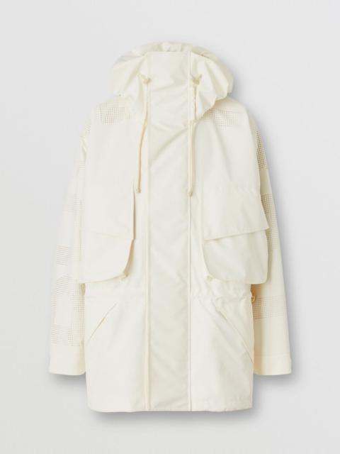 Burberry Perforated Logo Technical Oversized Parka