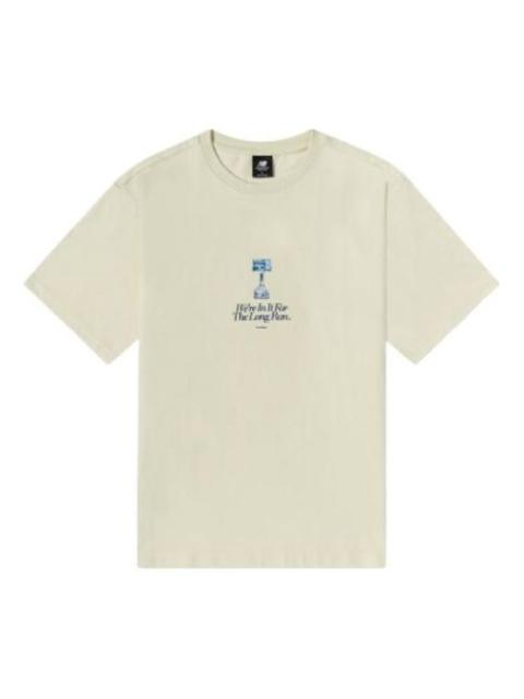 New Balance New Balance Lifestyle Graphic Tee 'White Blue' AMT22377-CIW