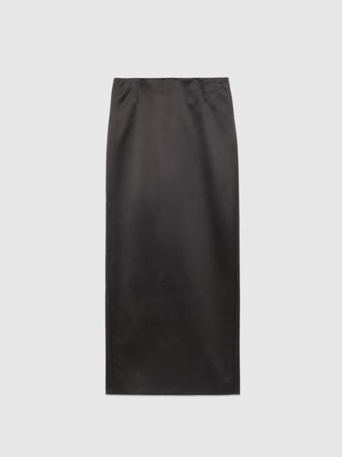 Silk skirt with Interlocking G