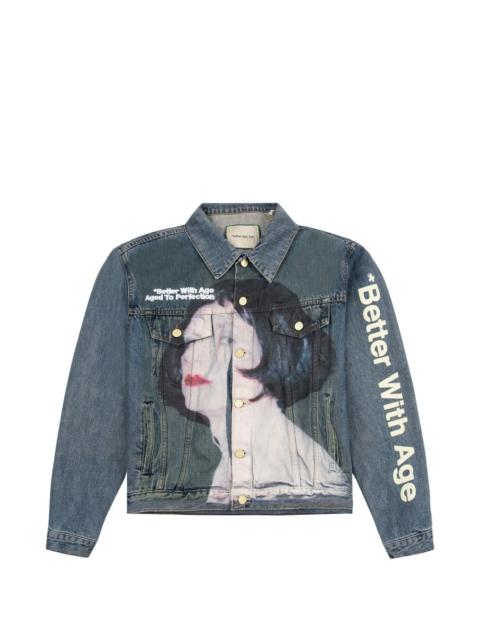 *Better With Age Brandy graphic-print denim jacket