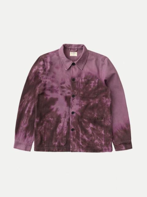 Nudie Jeans Barney Worker Jacket Tie Dye Violet
