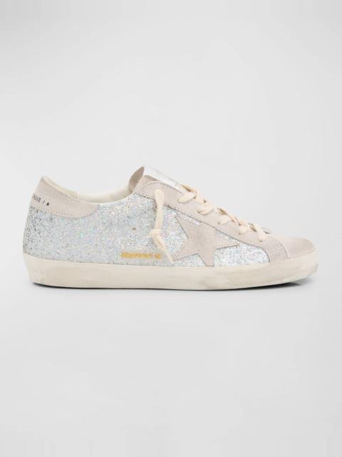 Super Star Glitter Leather Low-Top Sneakers