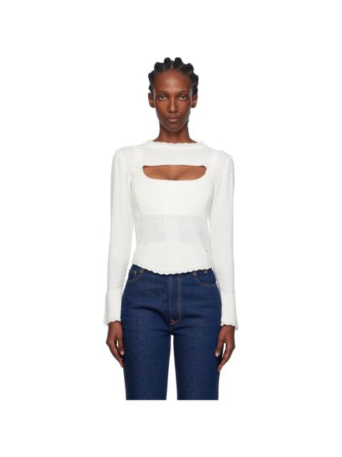 Vivienne Westwood White Maria Corset Top