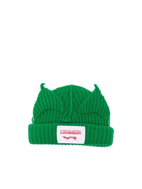 CHARLES JEFFREY LOVERBOY chunky-ears beanie hat