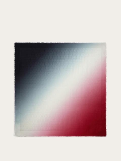 FERRAGAMO DÉGRADÉ GANCINI JACQUARD SHAWL