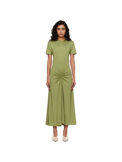 Victoria Beckham Green Blaire Midi Dress