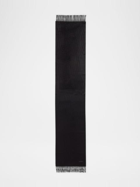 ZEGNA Men's Oasi Cashmere Leather-Label Scarf