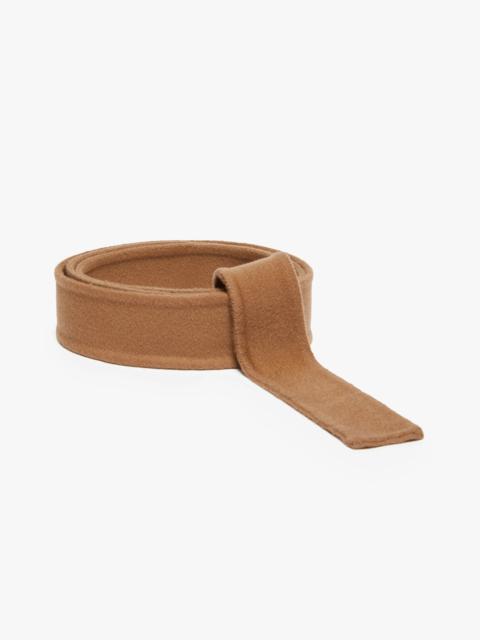 Max Mara Wool self-tie belt - BROWN BRONZE
