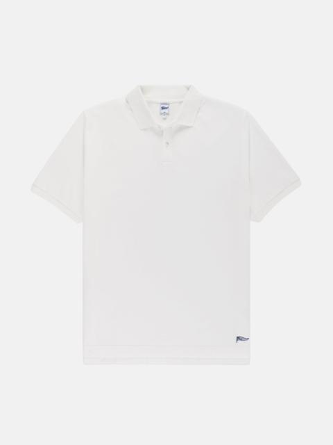 J. PRESS WHITE PIQUE POLO - TRIM FIT