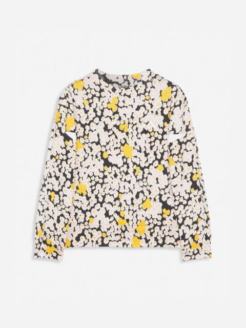 OVERPRINTED EMBROIDERED LANVIN PARIS SWEATSHIRT