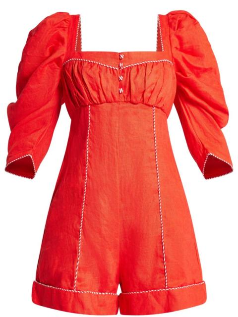 FARM RIO linen playsuit