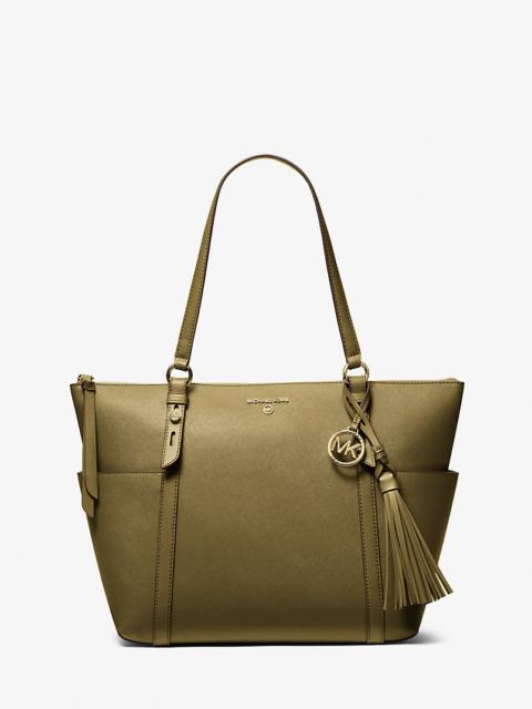 MICHAEL KORS Sullivan Large Saffiano Leather Top-Zip Tote Bag
