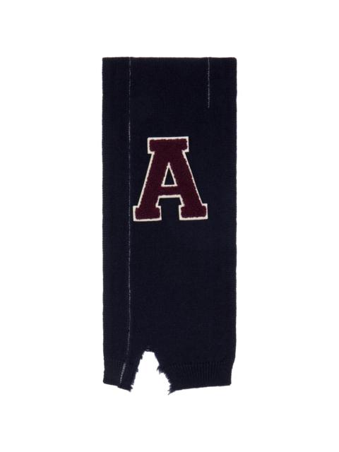 Ambush Navy Knit Scarf