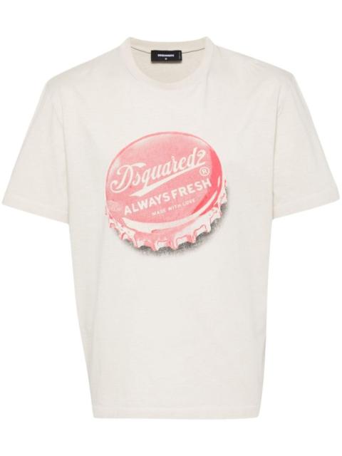 DSQUARED2 graphic-print cotton T-shirt