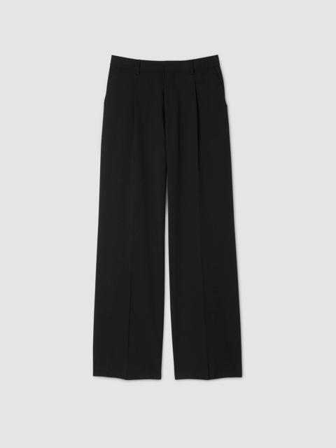 Sandro WIDE-LEG TROUSERS WITH PLEATS