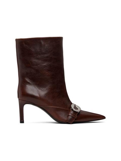 COPERNI Brown Ankle Heeled Belt Boots