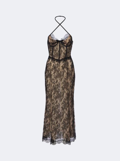 Alessandra Rich Lace bustier dress