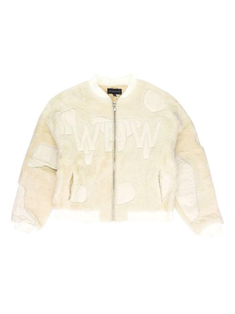 WHO DECIDES WAR appliqué bomber jacket