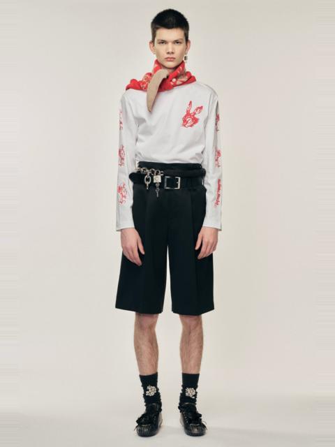 Simone Rocha Wide Leg Multi Belt Loop Shorts
