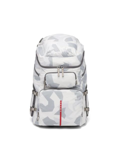 Prada Printed technical fabric ski boot backpack