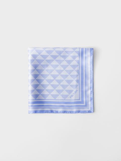 Prada Jacquard silk scarf 55x55
