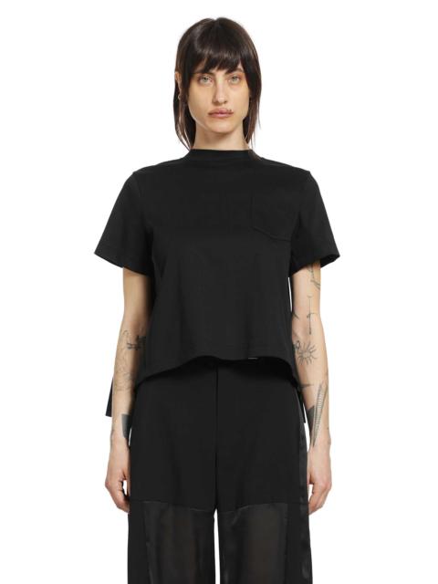 sacai Poplin X Cotton Jersey T-shirt