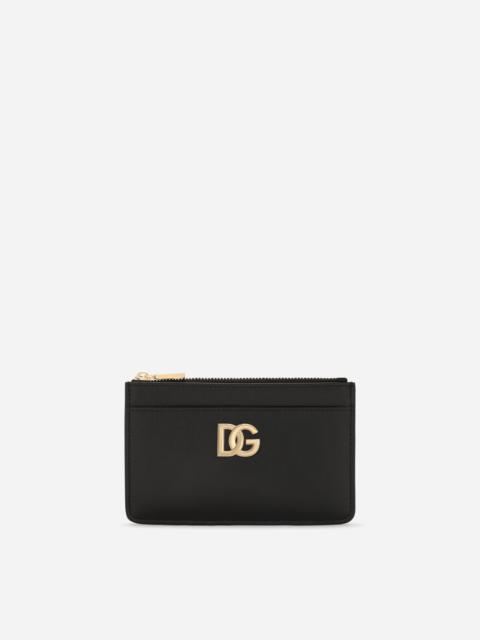 Dolce & Gabbana Calfskin card holder with DG logo