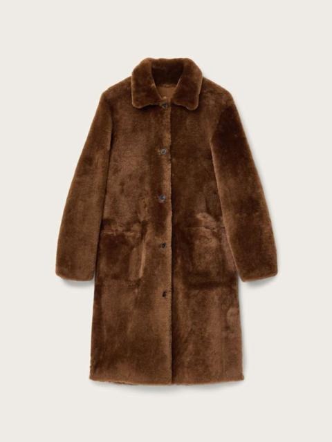 ALLSAINTS SERRA REVERSIBLE SHEARLING COAT