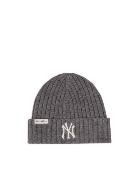Sporty & Rich ribbed cuffed beanie