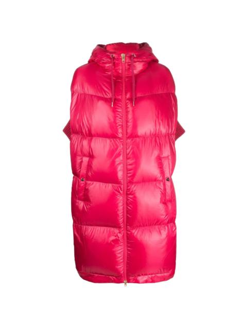 drawstring-hood quilted puffer jacket