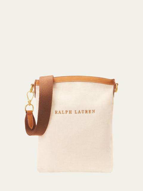 Ralph Lauren Men's Bedford Canvas and Calfskin Bowler Bag