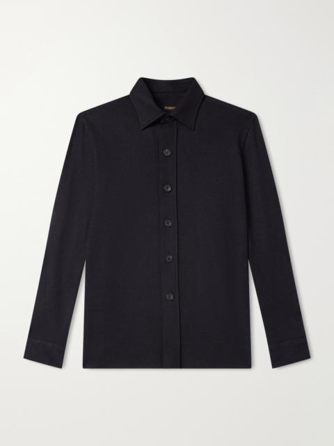 RUBINACCI Blanket Cashmere-Blend Jersey Shirt