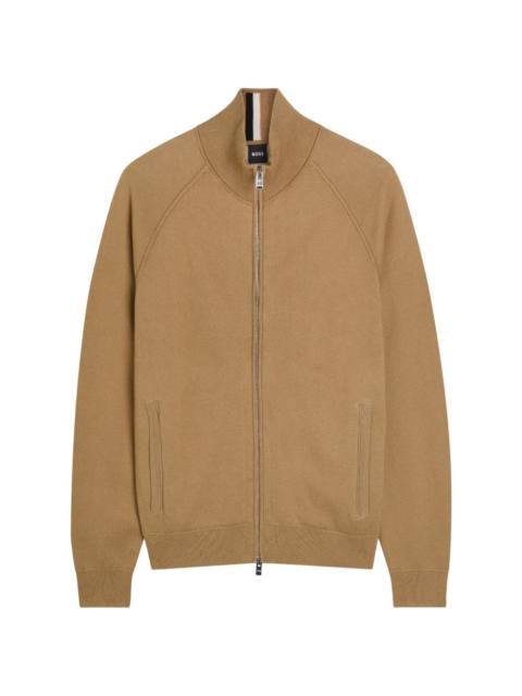 BOSS zip-up cardigan