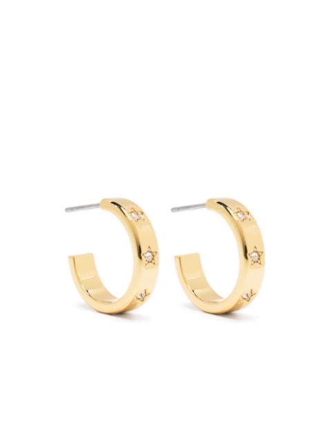 kate spade Set In Stone Star hoop earrings
