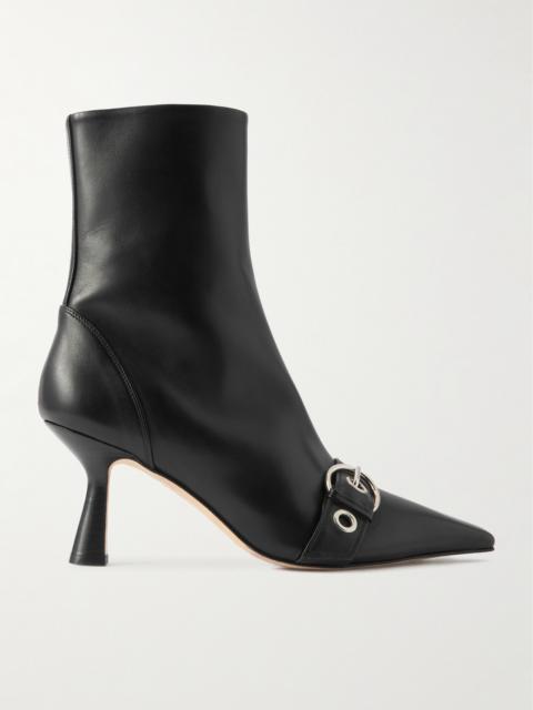 Aeyde Halima Buckled Leather Boots