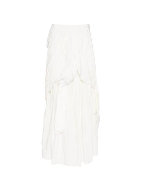 A TENTATIVE ATELIER layered knot skirt