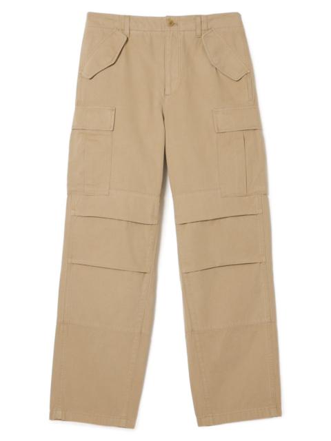 Straight Fit Twill Cargo Pants