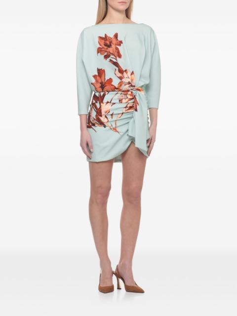 COSTARELLOS Ayla floral-print mini dress