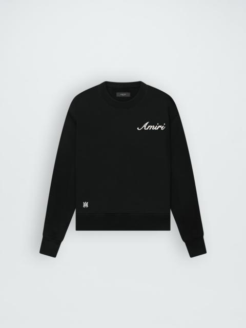 AMIRI SCRIPT LOGO CREW