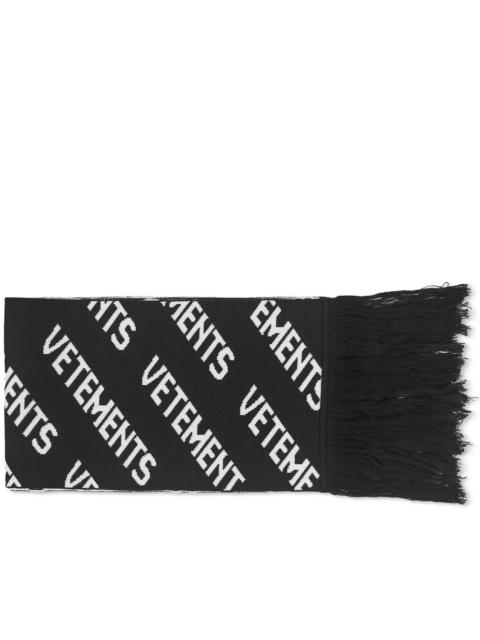 VETEMENTS VETEMENTS Monogram Scarf