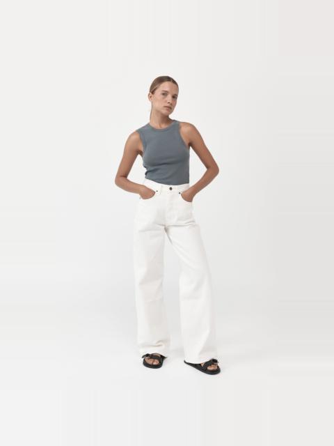 ST. AGNI Organic Cotton Asymmetric Tank - Diesel Grey