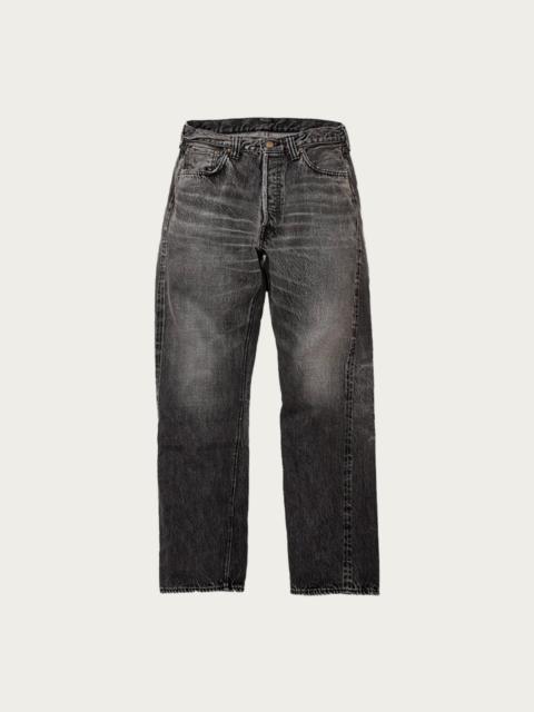 FULLCOUNT 1101BKHW Straight Black Selvedge Denim Dartford - Black