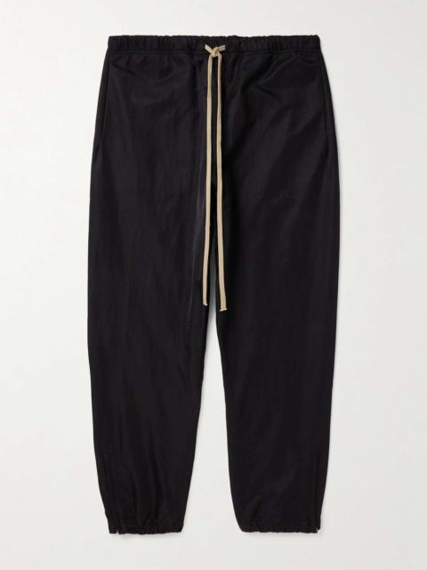 ESSENTIALS Tapered Logo-Appliquéd Recycled-Shell Track Pants