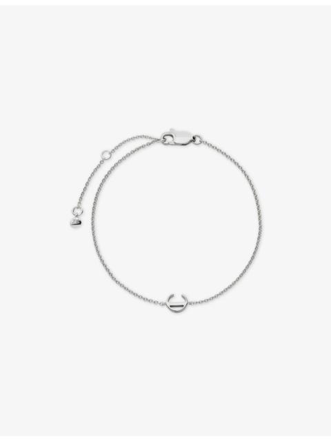 MONICA VINADER Initial C 925 Sterling Silver Chain Bracelet
